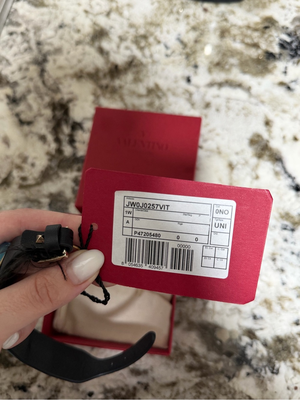 Valentino Garavani black Rockstud bracelet - Picture 5 of 6